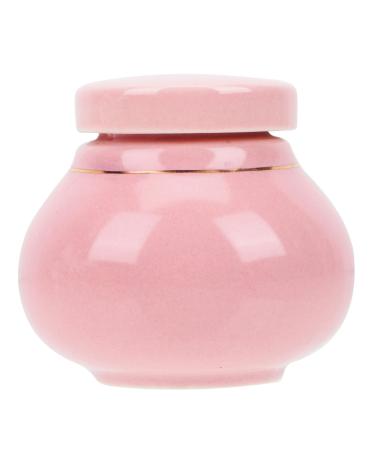 MAGICLULU Storage Bottle Cans Travel Sub Bottle Cream Sample Jar Home Ointments Jar Mini Cream Storage Containers Lotion Sample Jar Ceramic Refillable Cream Jar Ointments Jars Travel Jar 6x5.5cm Pink