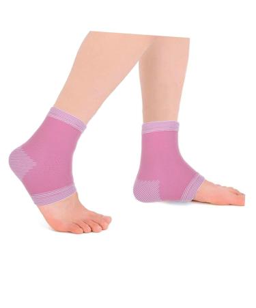 Yardwe 5 Pairs Ankle Protector - Lace-up Support Sleeves & Socks for Kids | Achilles Tendon Braces - Major Pink Latex Silk - Buy Online on GoSupps.com