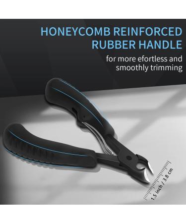 Professional Foot Nail Clipper Set - Super Sharp Stainless Steel Nail Tongs for Thick & Ingrown Nails | Pedicure Foot Care | 2 Piece Nail Scissors & File - Buy Online on GoSupps.com