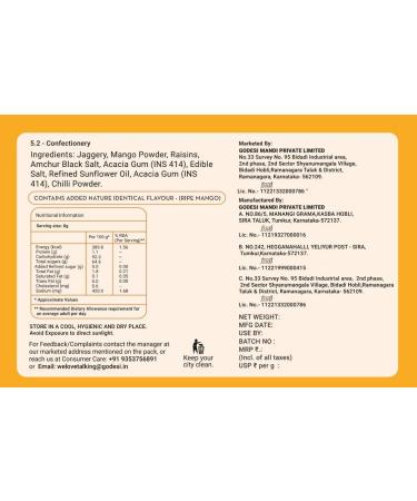 Holy Hut Real Aam | 40 Pieces | Aam Candy | Fruit Snacks | Lollipop | Mango Pop | Fruit Candy | Ripe Mango | 320 Gm - Buy Online on GoSupps.com