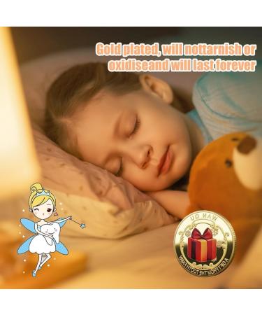 MIIKUU 12-Piece Tooth Fairy Coins Set | Unique Goldtaler Gifts for Children | Tooth Fairy Souvenirs for Lost Milk Teeth - Buy Online on GoSupps.com