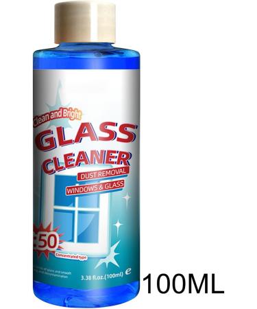 Concentrated Glass Cleaner 100ml Multipurpose Stain Remover For Mirror | Glass Care Products For Bedroom Living Room Bathroom Car Glass Friendly No Scratch Lencyh - Buy Online on GoSupps.com