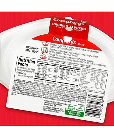 HORMEL COMPLEATS Chicken Alfredo Microwave Tray - 10 Ounces - Buy Online on GoSupps.com