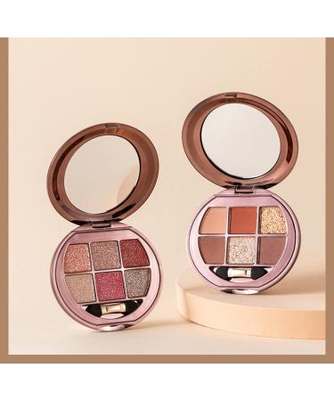 UIFCB Glitter Eyeshadow Palette - 6 Color Sparkle Shimmer Eye Shadow Makeup Set - Buy Online on GoSupps.com