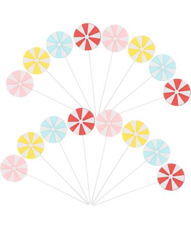 Alipis 72 Pcs Lollipop Plugin Fake Lollipop Candy Themed Hamster Carrier Foam Birthday Cake Child Dessert - Buy Online on GoSupps.com