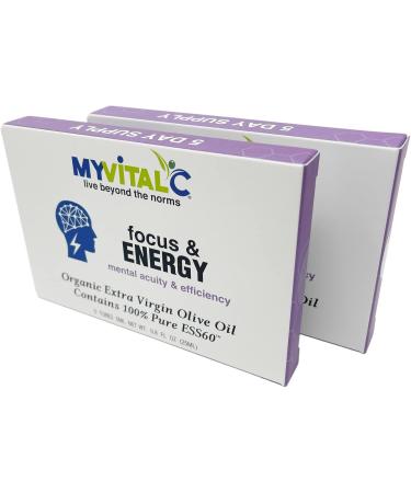 Buy Focus & Energy Supplement - Pure ESS60 in Organic Extra Virgin Olive Oil - 10 Pack (5 ML Each) - Boost Concentration & Vitality - Buy Online on GoSupps.com
