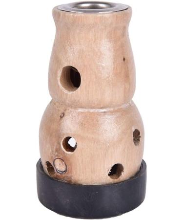 Moxa Cone & Smoke-Free Moxa Roll Massage Device - Wooden Pumpkin Moxa Box & Burner Set | Premium Wormwood Mughort Artemisia - Buy Online on GoSupps.com