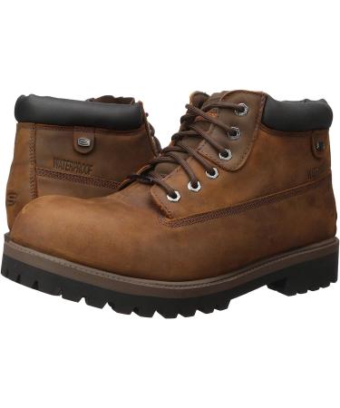 Skechers Men's Sargeants-Verdict Waterproof Boot 6.5 Dark Brown - Fashionably Rugged Footwear - Buy Online on GoSupps.com