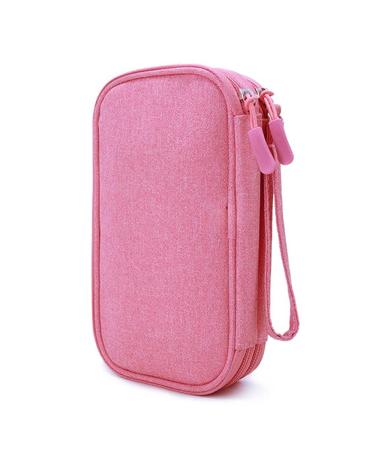 Diabetic Supplies Bag Travel Case Organizer for Insulin Pens Blood Sugar Test Strips Glucose Meter Lancets Lancing Device Needles Syringes Alcohol Wipes Diabetes Testing Kit Case (Pink) 7.5x4 Pink - Buy Online on GoSupps.com