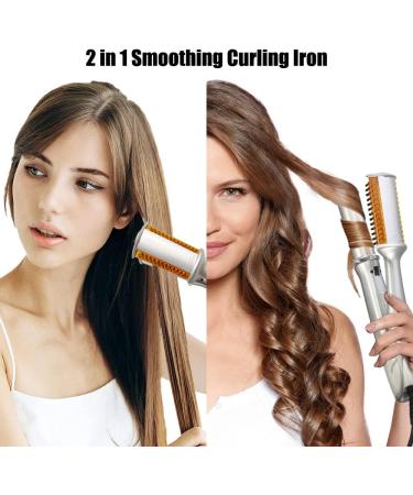 2-in-1 Fast Heat Styling Tool: Multi Functional Straight/Curly Iron for Girls - Dual Voltage Travel Curling Iron - Buy Online on GoSupps.com