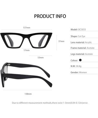 OCCI CHIARI Cat Eye Fashion Reading Glasses - Stylish Readers 0.0 to 6.0 International Shipping Available - Buy Online on GoSupps.com
