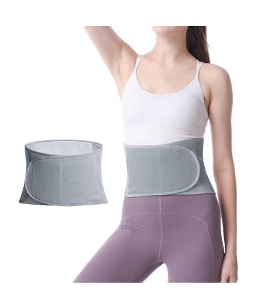 haozaikeji Unisex Winter Thicken Waist Warmer Thermal Waist Lumbar Support Belt Abdominal Stomach Kidney Warmer Large Gray