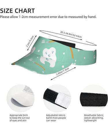 Shop Wicron Dental Background Tooth Toothbrush & Adjustable Sun Protection Caps - Unisex Baseball Hats for Sports - Buy Online on GoSupps.com