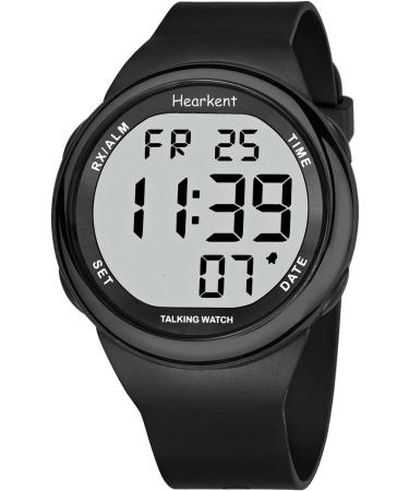 Buy Hearcent Speaking Wristwatch for Visually Impaired | Large LCD Display French Voice | Ideal for Seniors & Blind Users - Buy Online on GoSupps.com