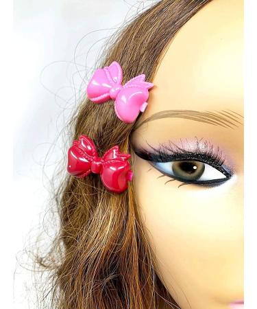 Tara Girls Self Hinge Bow Hair Barrettes 18-Piece Set in Pink Mix - Buy Online on GoSupps.com