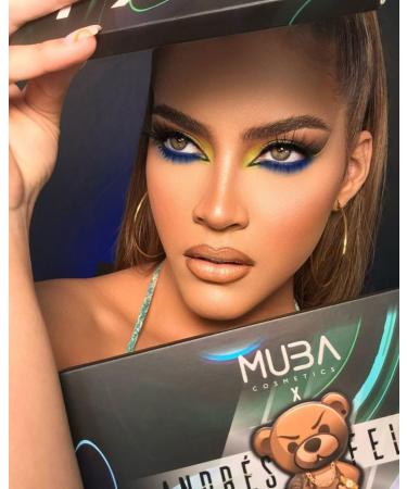 MUBA COSMETICS Andr s Felipe All-in-One Makeup Palette - 12-Color Eyeshadow Set Highlighter Blush & Contour for Flawless Beauty - International Shipping - Buy Online on GoSupps.com