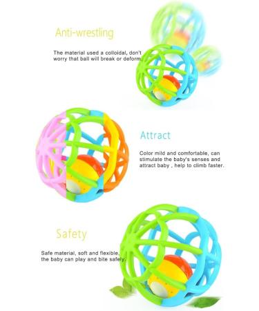 GOODWAY Soft Activity Ball: Rattle, Teether, Musical & Lights for Newborns & Toddlers - Pink - Buy Online on GoSupps.com