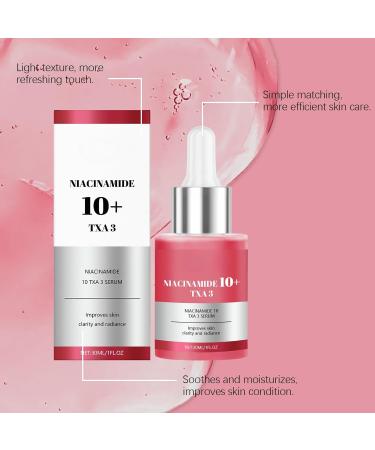  Nuvilo Brightening Face Serum with Tranexamic Acid & Hyaluronic Acid - Lightweight Moisturizing Formula for Smooth and Radiant Skin - Daily Moisturizing Care (4 Pcs) - Buy Online on GoSupps.com
