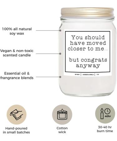 YouNique Designs New Home Candle - 7 Oz Lavender & Vanilla Soy Aromatherapy Candle | Perfect Housewarming Gifts & New Homeowner Presents - Buy Online on GoSupps.com