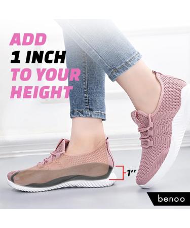 Height Increase Insoles for Women | Instant 1 Inch Boost Comfortable & Trim to Fit Heel Lift (Sizes 8-9 - Buy Online on GoSupps.com