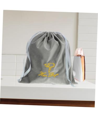 Ipetboom 2pcs Hair Dryer Storage Bag Travel Hair Dryer Storage Bag for Hair Dryer Carry Bag Drawstring 30.00X25.00X0.50CM Grey - Buy Online on GoSupps.com