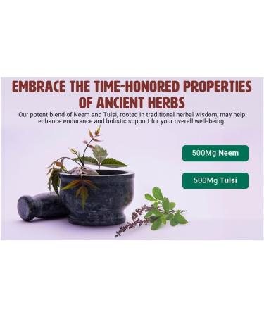 WAY 4 ORGANIC W4O Neem Tulsi Tablets 300 Pills 150 Servings 1000 mg Equal Ratio of Neem and Tulsi Supplement(Pack of 1) - Buy Online on GoSupps.com