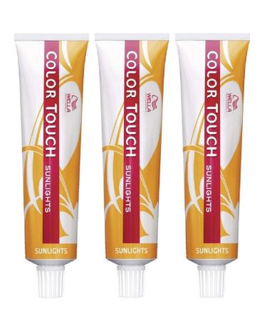 3er Wella Professionals Color Touch Sunlights /18 Ash Pearl 60 ml