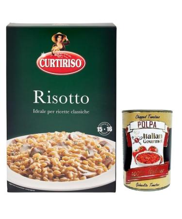 Italian Gourmet E.R. Curtiriso Risotti 100% Italian Rice Ideal for Risottos 16 Minutes 1kg Pack + 400g Box