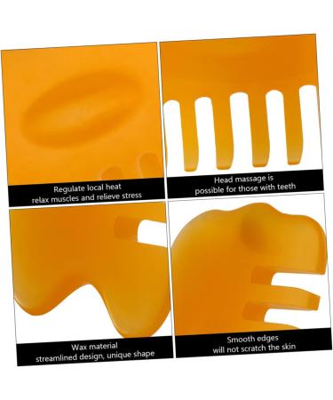 Beaupretty Acupuncture Massage Tools - 6 Stk Face & Scalp Massage Devices Heat Jade & Beeswax 9.5x5.8x1cm - International Shipping Available - Buy Online on GoSupps.com