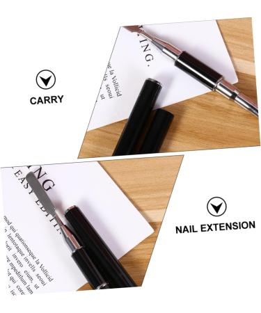Ipetboom Extended Glue Cream Pen Nail Brush Tool Nail Tools Nail Extension Glue Multi-purpose Tool Poly Nail Extension Brush Nail Gel Poly Extension Gel Brush Acrylic Nylon Double Head - Buy Online on GoSupps.com