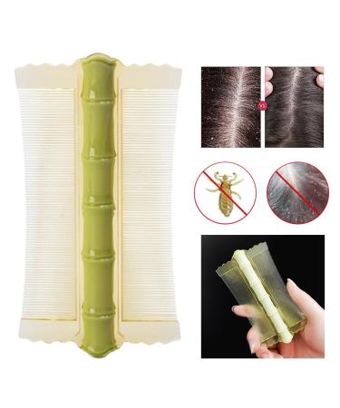 LoveHomily Liebkamm Double-Sided Scalp Massage Comb - Bamboo Hair Nursing Comb for Adults & Kids - Eco-Friendly Green - Buy Online on GoSupps.com