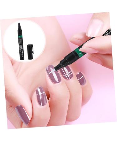 minkissy Pen DIY nail polish pen Nail Art DIY Tool nail tools Nail Art Accessory Nail Art Pen Nail Art Painting Pen Nail Drawing Tool plastic Accessories 3d Tools 12X1.2cm Green - Buy Online on GoSupps.com