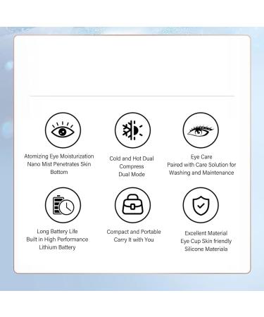 Nano Facial Steamer & Refillable Eye Sprayer - Hot Compress Deep Cleansing & Moisturizing Portable Solution for Glowing Skin - Buy Online on GoSupps.com