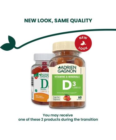 Adrien Gagnon - Sugar Free Vitamin D3 1000IU Gummies - Buy Online on GoSupps.com