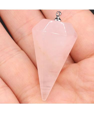 Natural Gemstone Pendulum for Fortune Telling | Chain-Pointed Divination Tool - Shop Internationally - Buy Online on GoSupps.com