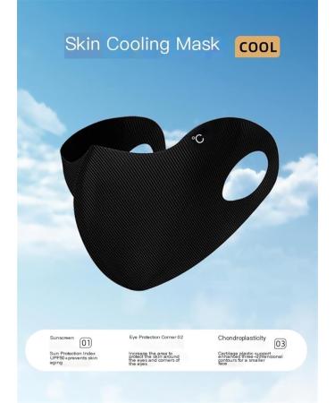 Zjxian Sun Protection Facial Mask for Women | Summer UV Protection & Breathable Ice Cream Design | One Size Gray (1 Piece) - Buy Online on GoSupps.com