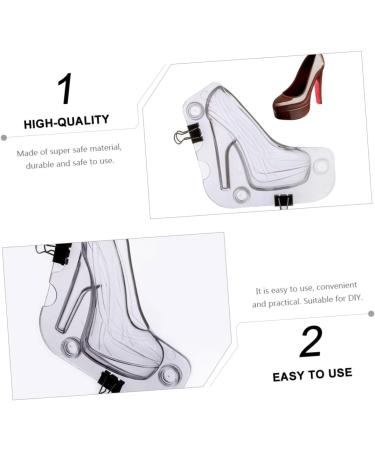 Milisten Chocolate Mold Shoes for Women Heels Clear Stripper Heels for Women Silicone Mold Cake Baking Wedding Cake Decoration High Heels Decor Mold Plastic 3D Stiletto Muffin - Buy Online on GoSupps.com