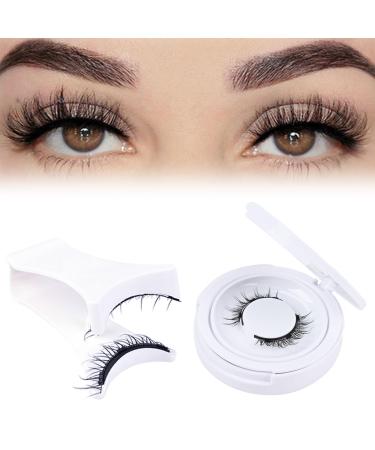 Wondsea Natural Look Magnetic Eyelashes Waterproof Magnetic Lashes without Eyeliner Reusable Magnetic Lashes with Applicator 3D No Glue Magnetic False Eyelashes(1 Pairs) one pair