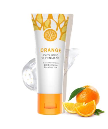 Orange Face Exfoliator Gel Vitamin C Exfoliating Face Scrub Mild Deep Cleansing Exfoliating Face Wash Orange Exfoliating Whitening Gel Scrub Face Body Brigtening Skin (1)