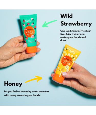 Delia Cosmetics - Dairy Fun - Sorbet for Hands - Honey - Moisturizes Nourishes Firms Regenerates - Intense Fragrance - Smooth Skin - Natural Extracts Hand Cream - 50g - Buy Online on GoSupps.com