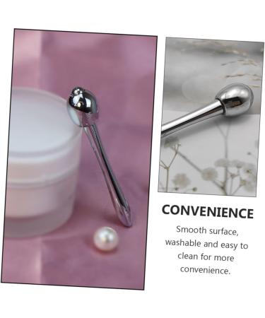Minkissy Eye Cream Roller Ball Massage Stick - Skin Care Tool for Puffiness Relief & Brightening - 7.8x6cm Silver Eye Massager for Women - Buy Online on GoSupps.com