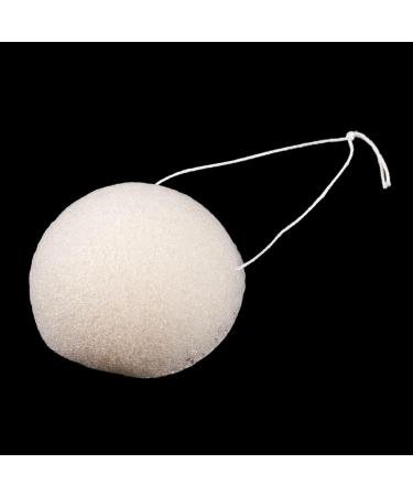 Zunedhys 5X Konnyaku Jelly Fiber Face Wash Pad Cleaning Sponge Puff Exfoliator-White - Buy Online on GoSupps.com