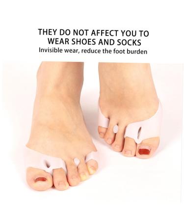 FRCOLOR Silicone Spreaders - 2 Pairs Hallux Separator & Bunion Straightener for Foot Pain Relief - Buy Online on GoSupps.com