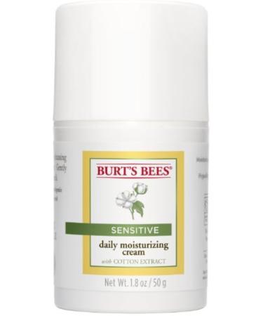 Burt's Bees Sensitive Daily Moisturizing Cream 1.8 oz (Pack of 4) Aloe Vera 1.8 Ounce (Pack of 4)