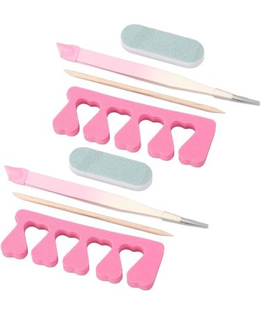 Straight Nail Tweezers Effective Grinding Bar Manicure Pliers Clippers with Finger Separator for Professional Household - Buy Online on GoSupps.com