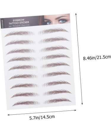 Didiseaon 27 Sheets Imitation Eco Eyebrow Sticker Eyebrow Stickers Imitation Eyebrow 6d Hair-like Eyebrows Stickers Eyebrow Transfer Stickers Eyebrow Tool Makeup Brow Sticker 21.5X14.5cmx3pcs Brownx3pcs - Buy Online on GoSupps.com