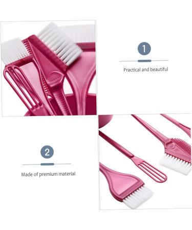 MAGICLULU 2 Sets Hairdressing Tool Professional Blender Mixology Kit Hair Coloring Tool Diy Hair Coloring Kit Pro Tools Hair Coloring Stirrer Hair Coloring Bowl Diy Hair Dye Abs Red Brush - Buy Online on GoSupps.com