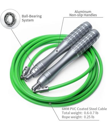 Hererope Weighted Jump Rope for Women and Men - 1LB Adjustable Heavy Rope for Fitness, High-Intensity Workouts - Crossfit, Boxing - 8'6 (5'4.5 - 5'9) - Buy Online on GoSupps.com