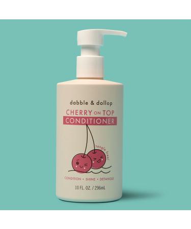 Dabble & Dollop Cherry on Top Kids Conditioner - Natural Shine & Detangler | 100% USA-made, Paraben & Sulfate Free, Vegan, Gluten-free, Tear-Free | 10oz - Buy Online on GoSupps.com