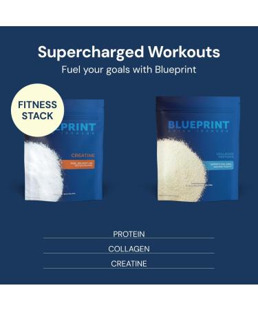 Blueprint Bryan Johnson Hydrolyzed Collagen Peptides Powder Type I II & III Collagen for Women & Men Unflavored Protein Supplement for Hair Skin Nails Joints & Cartilage 20g 30 Servings - Buy Online on GoSupps.com